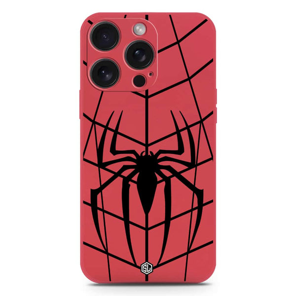 X-Spider Design Soft Phone Case - Silica Gel Case - Red - iPhone 16 Pro Max