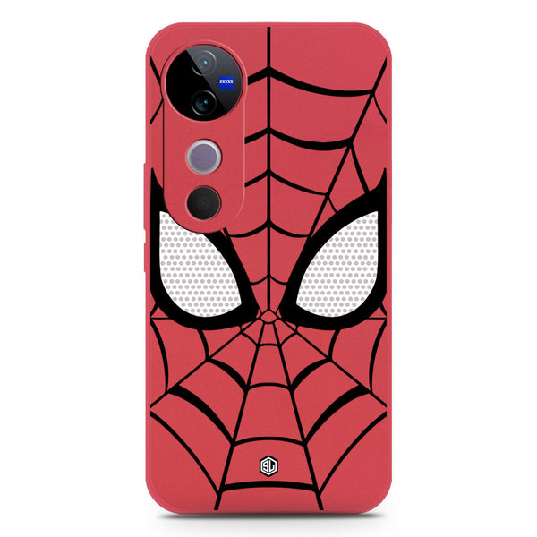 Cool Spider Design Soft Phone Case - Silica Gel Case - Red - Vivo S19 Pro