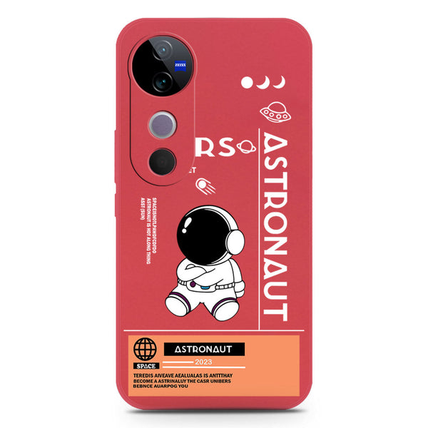 Astronaut Series Design Soft Phone Case - Silica Gel Case - Red - Vivo S19 Pro