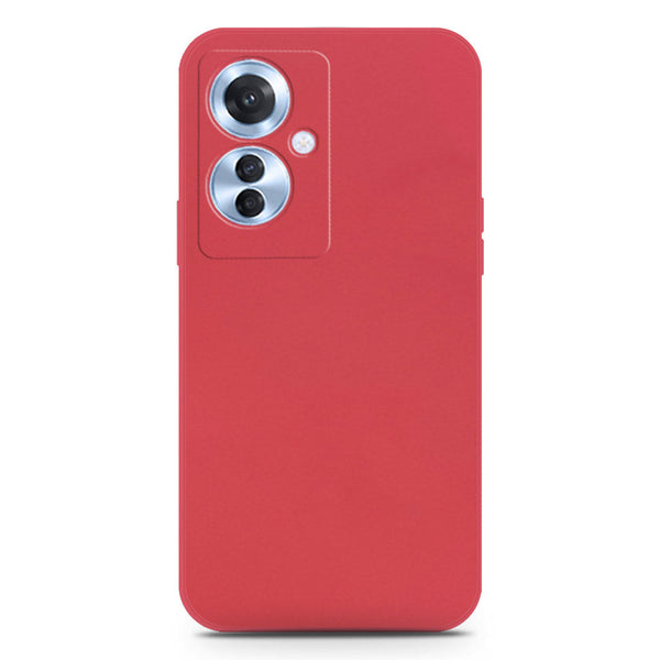 Skinlee Silica Gel Case - Red - Oppo Reno 11F 5G