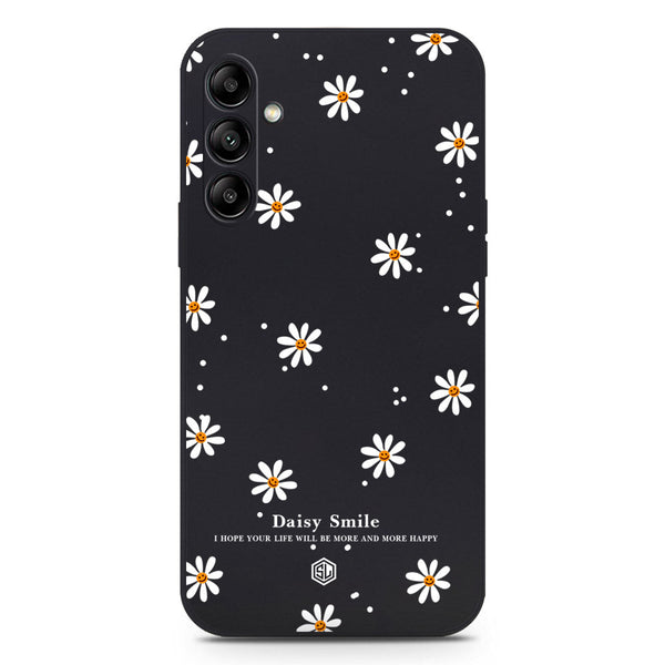 Daisy Smile Design Soft Phone Case - Silica Gel Case - Black - Samsung Galaxy A54 5G