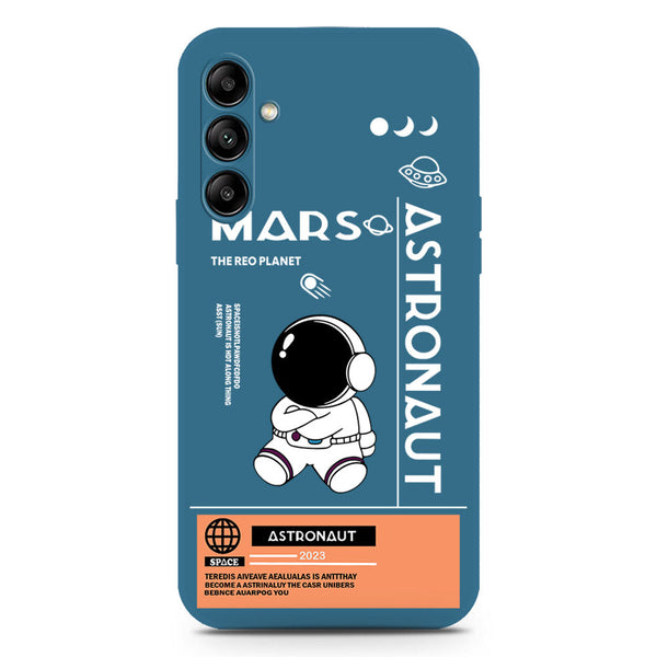 Astronaut Series Design Soft Phone Case - Silica Gel Case - Blue - Samsung Galaxy A54