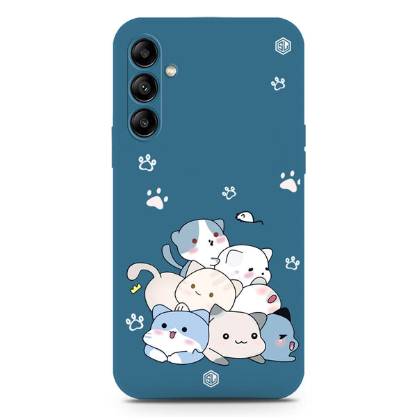 Cute Design Soft Phone Case - Silica Gel Case - Blue - Samsung Galaxy A54