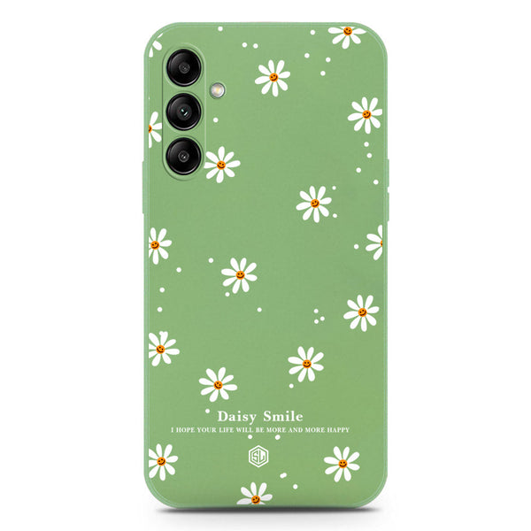 Daisy Smile Design Soft Phone Case - Silica Gel Case - LightGreen - Samsung Galaxy A54 5G