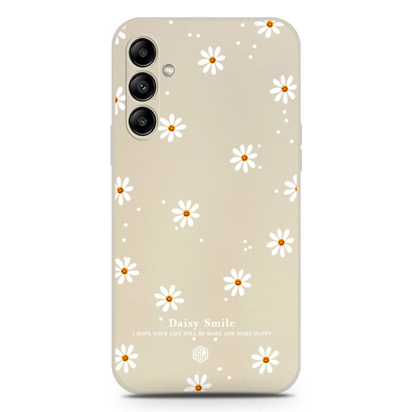 Daisy Smile Design Soft Phone Case - Silica Gel Case - Offwhite - Samsung Galaxy A54 5G