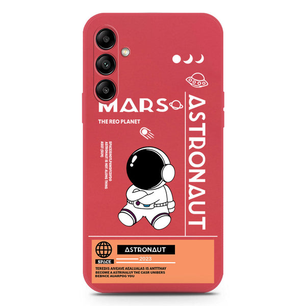 Astronaut Series Design Soft Phone Case - Silica Gel Case - Red - Samsung Galaxy A54