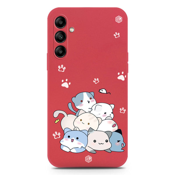 Cute Design Soft Phone Case - Silica Gel Case - Red - Samsung Galaxy A54 5G