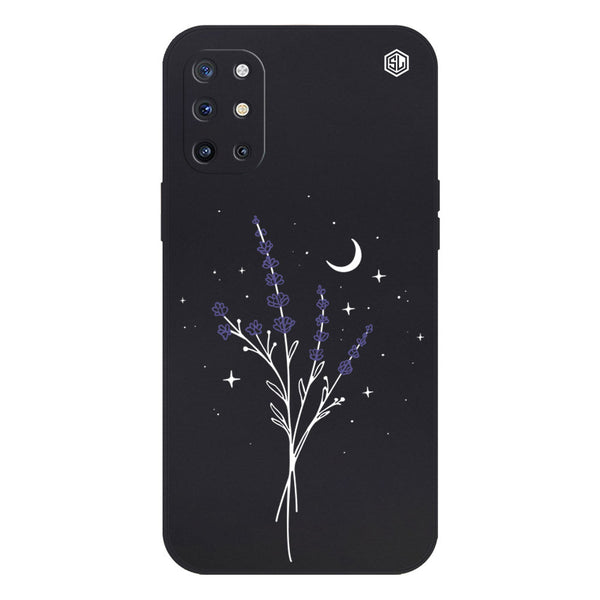 Moonlit Lavender Design Soft Phone Case - Silica Gel Case - Black - - OnePlus 8T