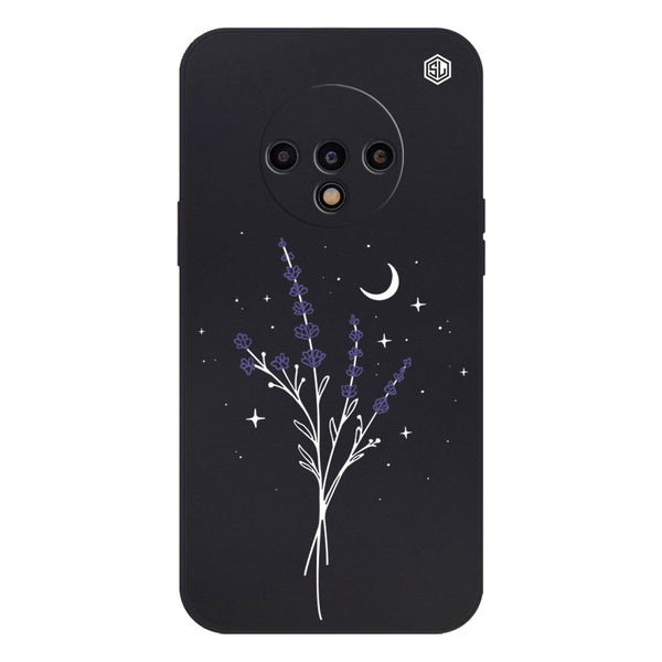Moonlit Lavender Design Soft Phone Case - Silica Gel Case - Black - - OnePlus 7T