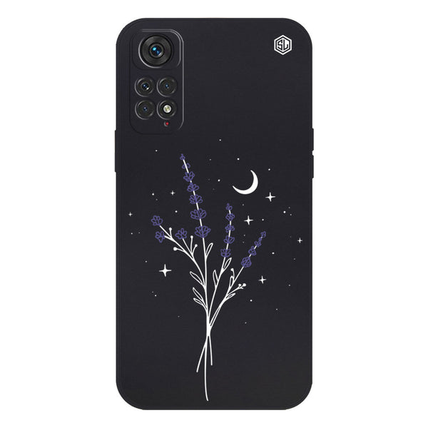 Moonlit Lavender Design Soft Phone Case - Silica Gel Case - Black - - Xiaomi Redmi Note 11S