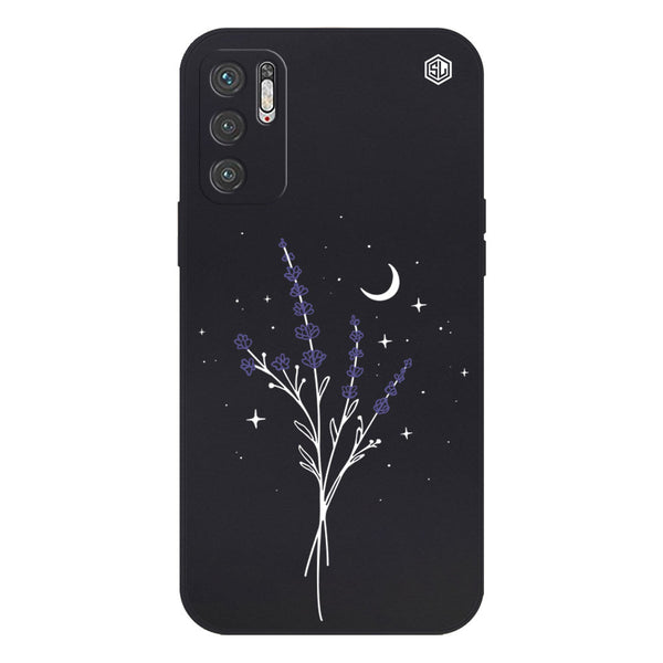Moonlit Lavender Design Soft Phone Case - Silica Gel Case - Black - - Xiaomi Redmi Note 10 5G