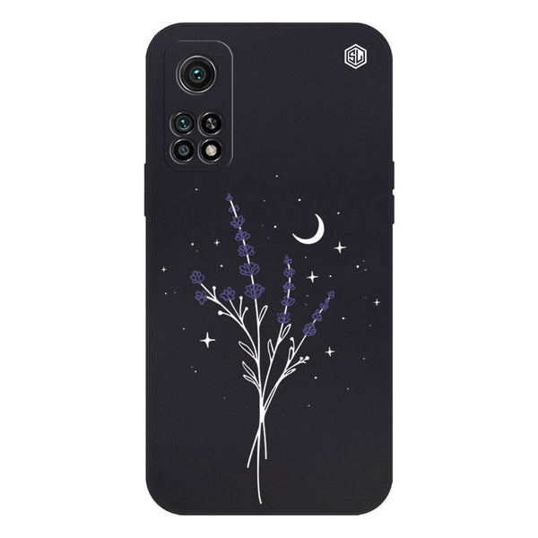 Moonlit Lavender Design Soft Phone Case - Silica Gel Case - Black - - Xiaomi Mi 10T