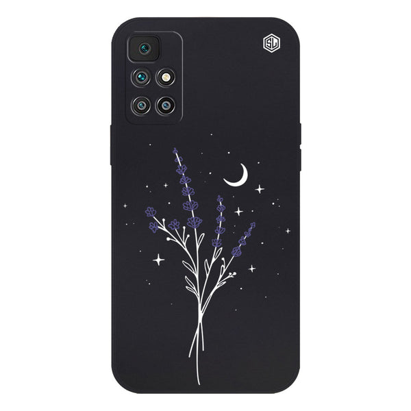 Moonlit Lavender Design Soft Phone Case - Silica Gel Case - Black - - Xiaomi Redmi 10 2022