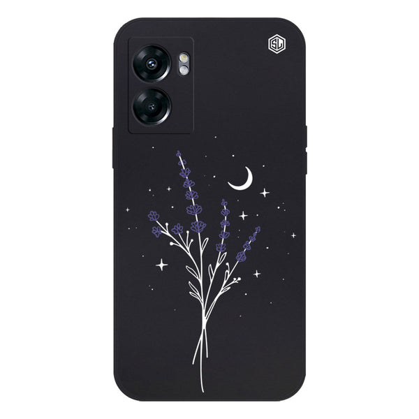Moonlit Lavender Design Soft Phone Case - Silica Gel Case - Black - - OnePlus Nord N300