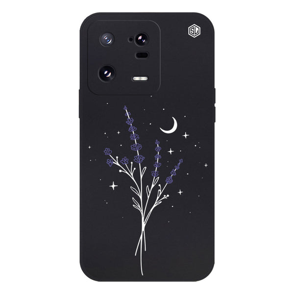 Moonlit Lavender Design Soft Phone Case - Silica Gel Case - Black - - Xiaomi 13 Pro