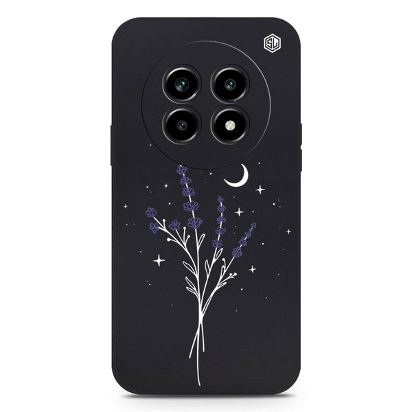 Moonlit Lavender Design Soft Phone Case - Silica Gel Case - Black - - Realme 13 Pro