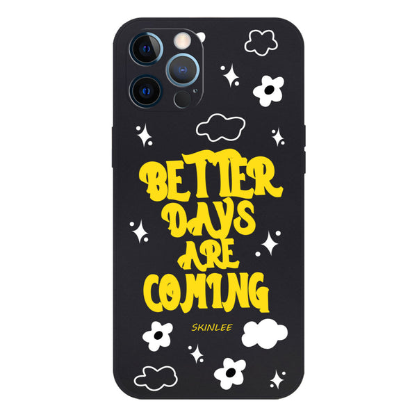 Better Days Design Soft Phone Case - Silica Gel Case - Black - - iPhone 12 Pro Max
