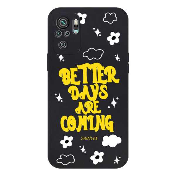 Better Days Design Soft Phone Case - Silica Gel Case - Black - - Xiaomi Redmi Note 10 4G