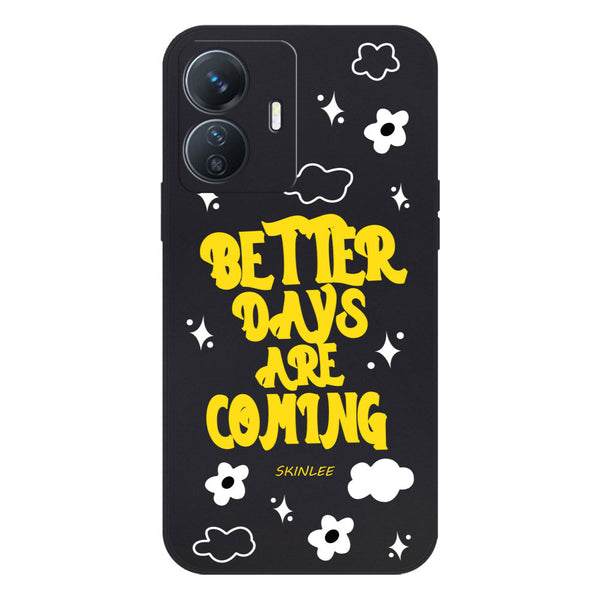 Better Days Design Soft Phone Case - Silica Gel Case - Black - - Vivo Y77e