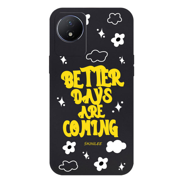 Better Days Design Soft Phone Case - Silica Gel Case - Black - - Vivo Y11 2023