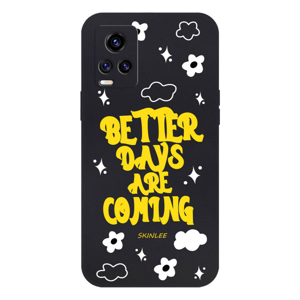 Better Days Design Soft Phone Case - Silica Gel Case - Black - - Vivo V20