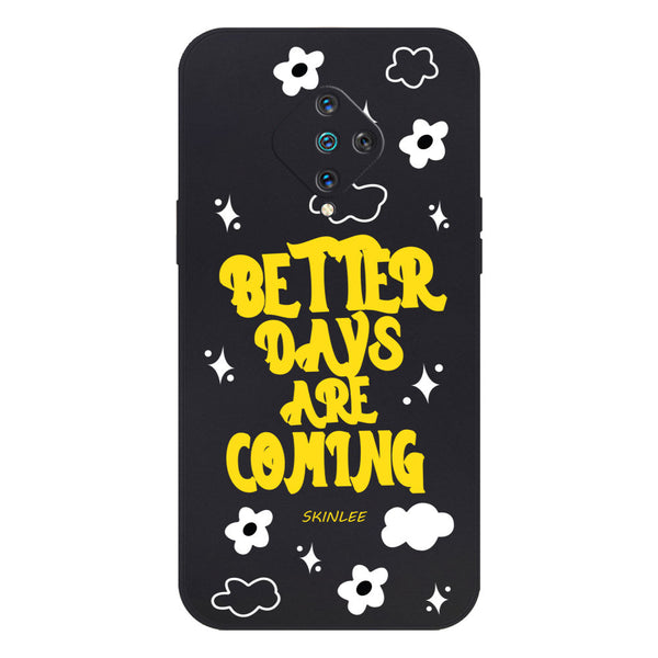 Better Days Design Soft Phone Case - Silica Gel Case - Black - - Vivo S1 Pro