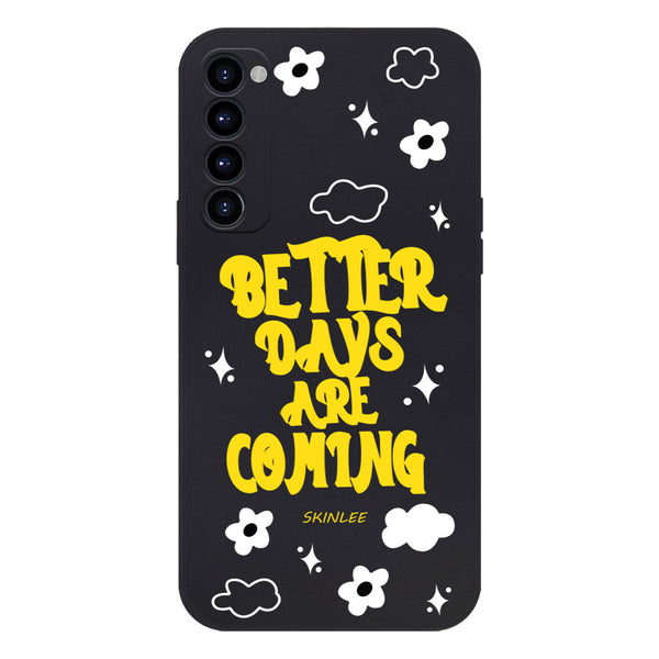 Better Days Design Soft Phone Case - Silica Gel Case - Black - - Oppo Reno 4 Pro