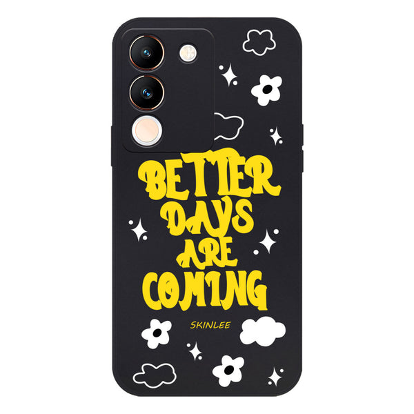 Better Days Design Soft Phone Case - Silica Gel Case - Black - - Vivo V29e