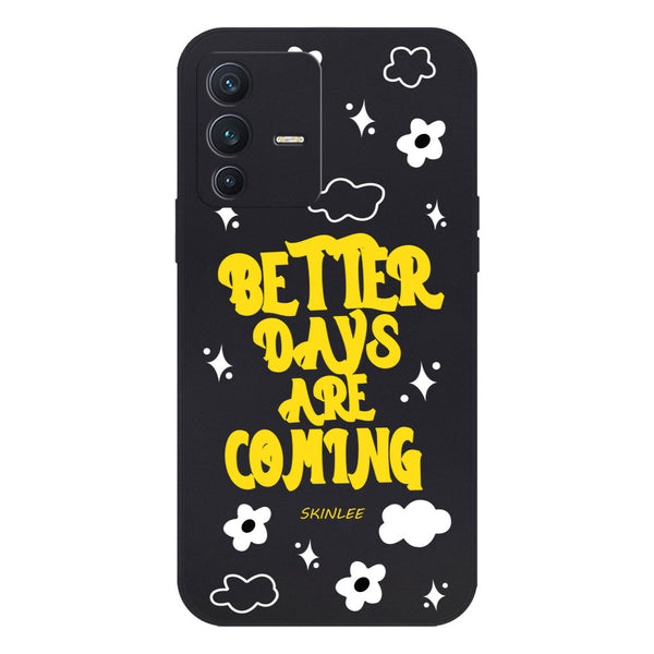 Better Days Design Soft Phone Case - Silica Gel Case - Black - - Vivo V23 5G