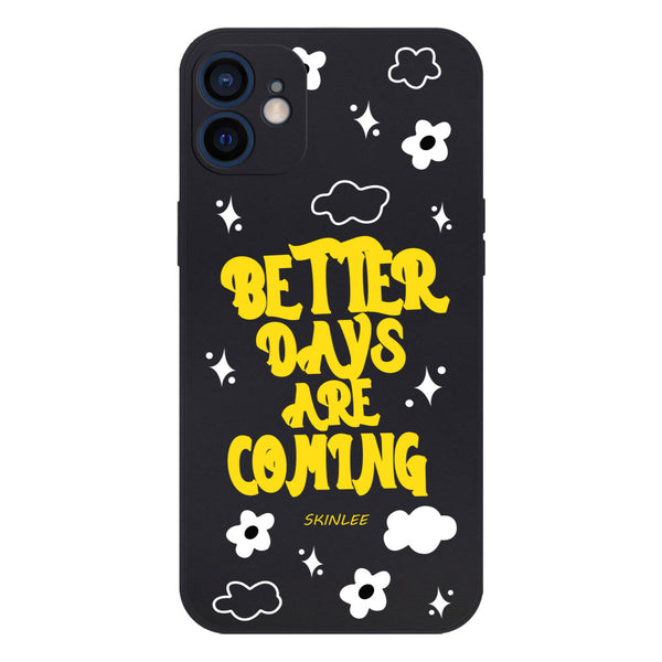 Better Days Design Soft Phone Case - Silica Gel Case - Black - - iPhone 12 Mini