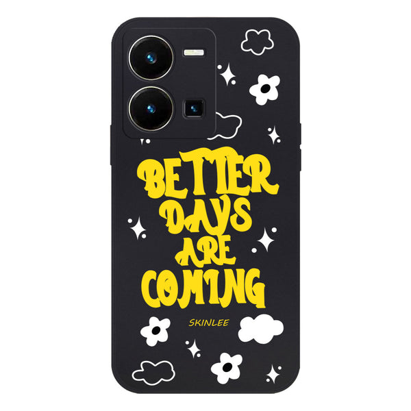 Better Days Design Soft Phone Case - Silica Gel Case - Black - - Vivo Y35 4G