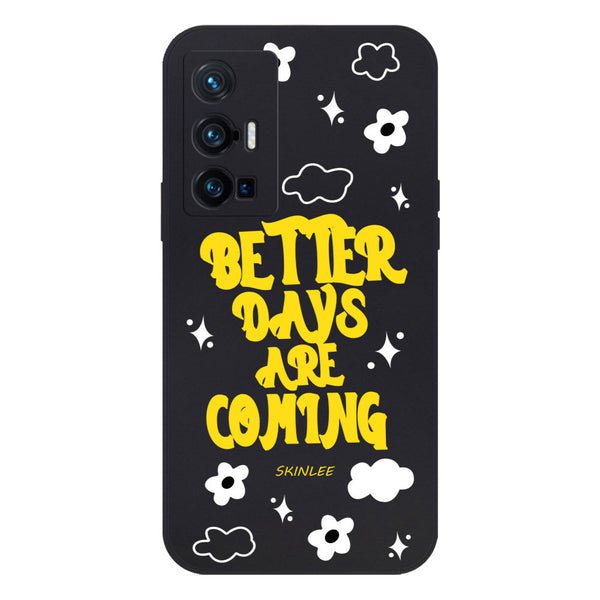 Better Days Design Soft Phone Case - Silica Gel Case - Black - - Vivo X70 Pro