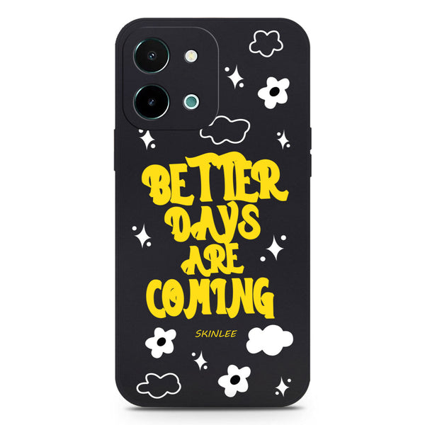 Better Days Design Soft Phone Case - Silica Gel Case - Black - - Vivo Y28 4G