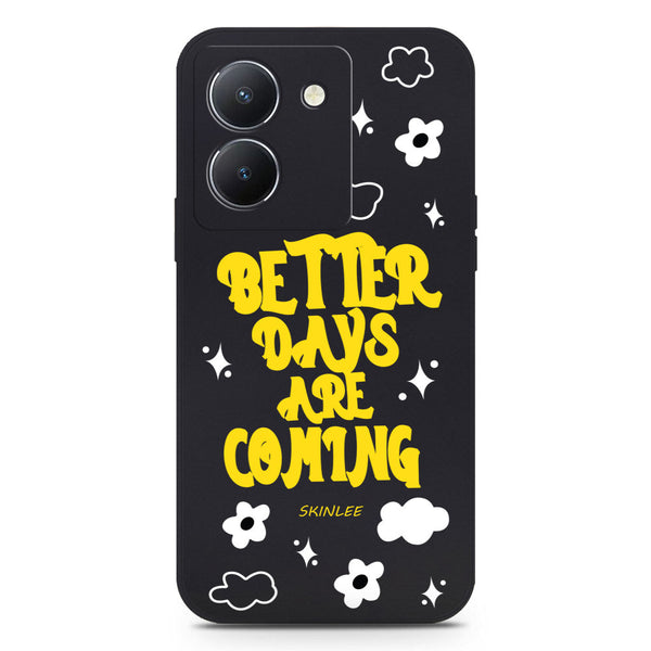 Better Days Design Soft Phone Case - Silica Gel Case - Black - - Vivo Y36 4G