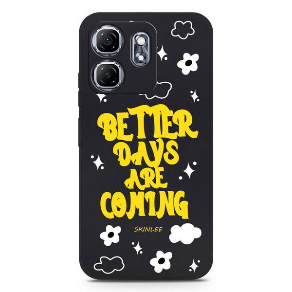 Better Days Design Soft Phone Case - Silica Gel Case - Black - - Infinix Hot 50i