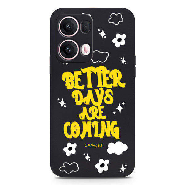 Better Days Design Soft Phone Case - Silica Gel Case - Black - - Oppo Reno 13 Pro