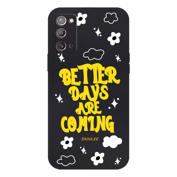 Better Days Design Soft Phone Case - Silica Gel Case - Black - - Samsung Galaxy Note 20