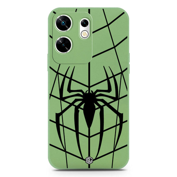 X-Spider Design Soft Phone Case - Silica Gel Case - LightGreen - Infinix Zero 30 4G