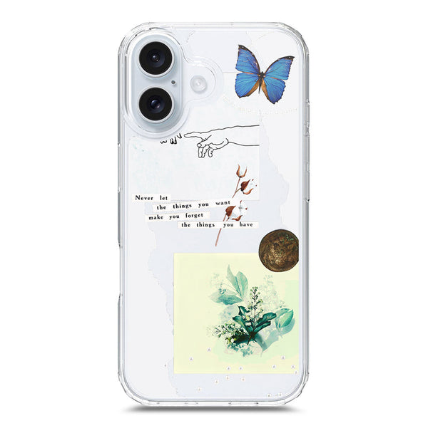 Pink Aesthetic Design Soft Phone Case - Crystal Clear Case - iPhone 16