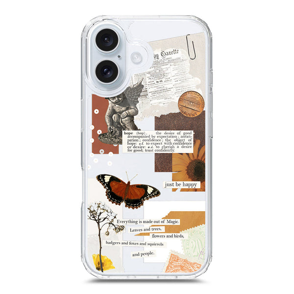 Aesthetic Design - Design 2 - Soft Phone Case - Crystal Clear Case - iPhone 16