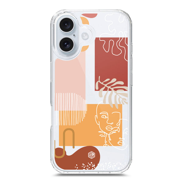 Aesthetic Modern Art Series - Design 3 - Soft Phone Case - Crystal Clear Case - iPhone 16