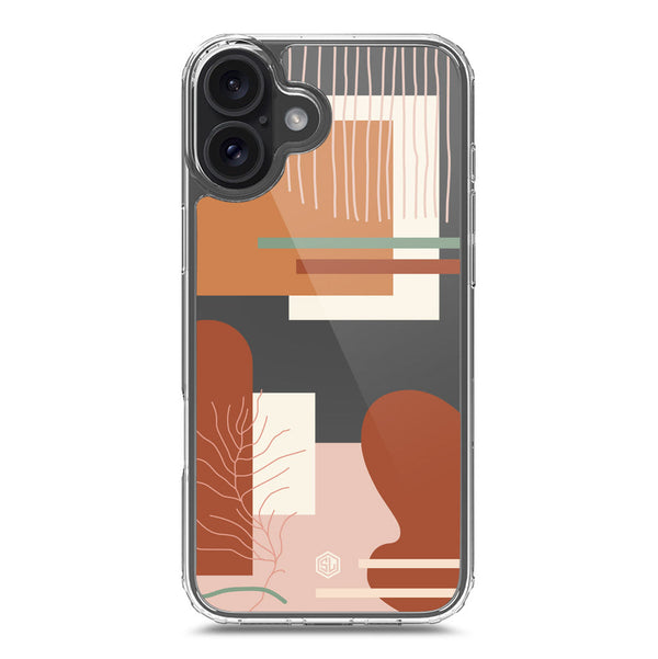 Aesthetic Modern Art Series - Design 6 - Soft Phone Case - Crystal Clear Case - iPhone 16 Plus