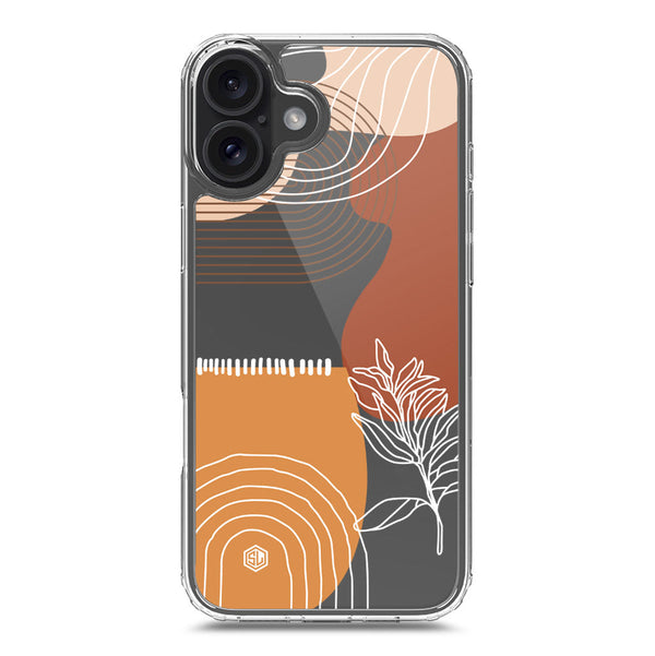 Aesthetic Modern Art Series - Design 2 - Soft Phone Case - Crystal Clear Case - iPhone 16 Plus