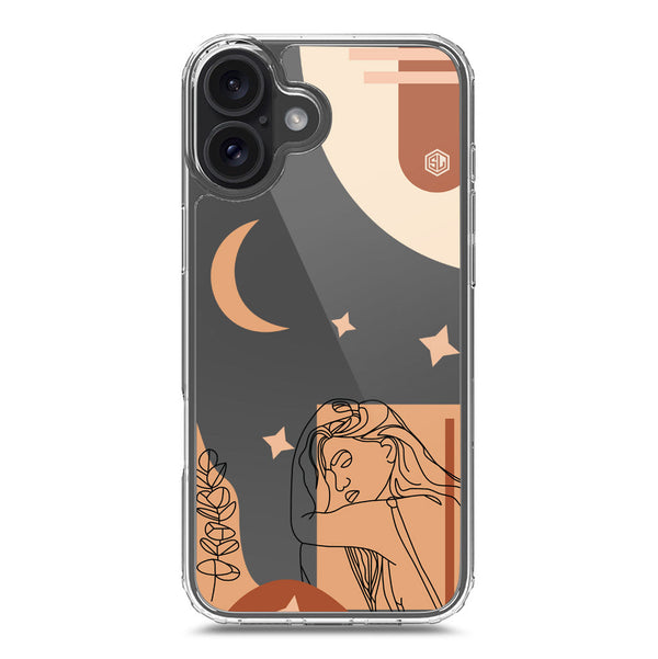 Aesthetic Modern Art Series - Design 4 - Soft Phone Case - Crystal Clear Case - iPhone 16 Plus