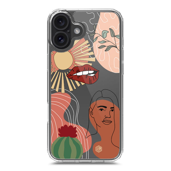 Aesthetic Modern Art Series - Design 5 - Soft Phone Case - Crystal Clear Case - iPhone 16 Plus