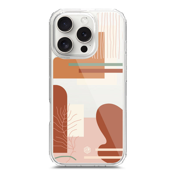Aesthetic Modern Art Series - Design 6 - Soft Phone Case - Crystal Clear Case - iPhone 16 Pro