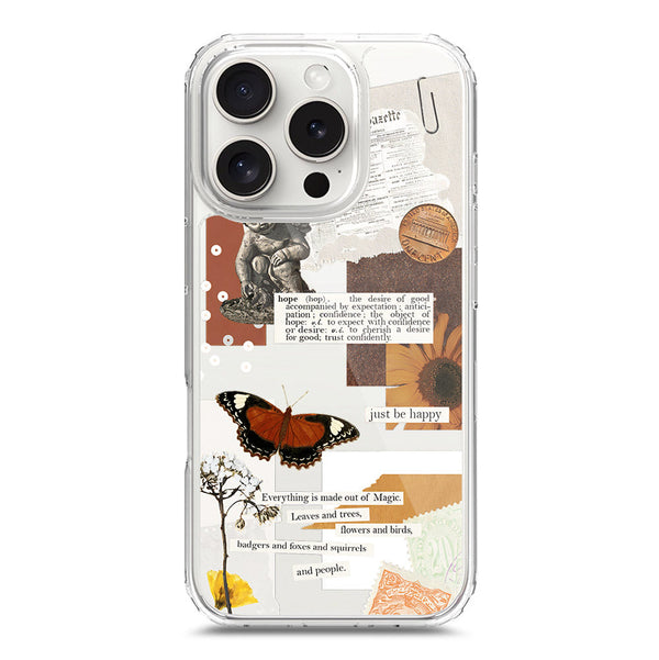 Aesthetic Design - Design 2 - Soft Phone Case - Crystal Clear Case - iPhone 16 Pro