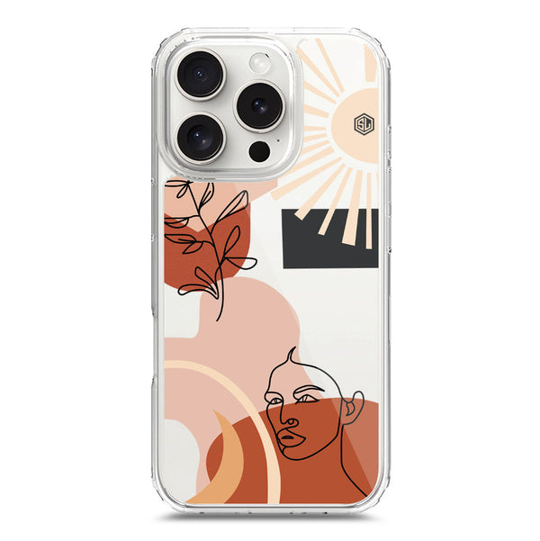 Aesthetic Modern Art Series - Design 1 - Soft Phone Case - Crystal Clear Case - iPhone 16 Pro