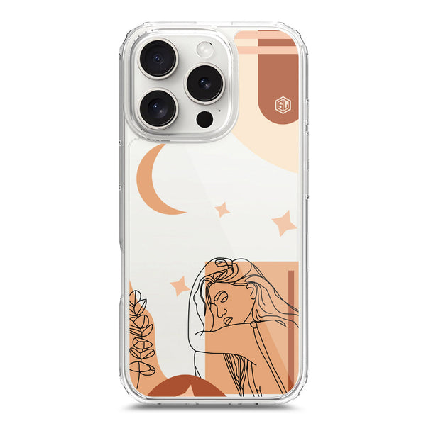 Aesthetic Modern Art Series - Design 4 - Soft Phone Case - Crystal Clear Case - iPhone 16 Pro