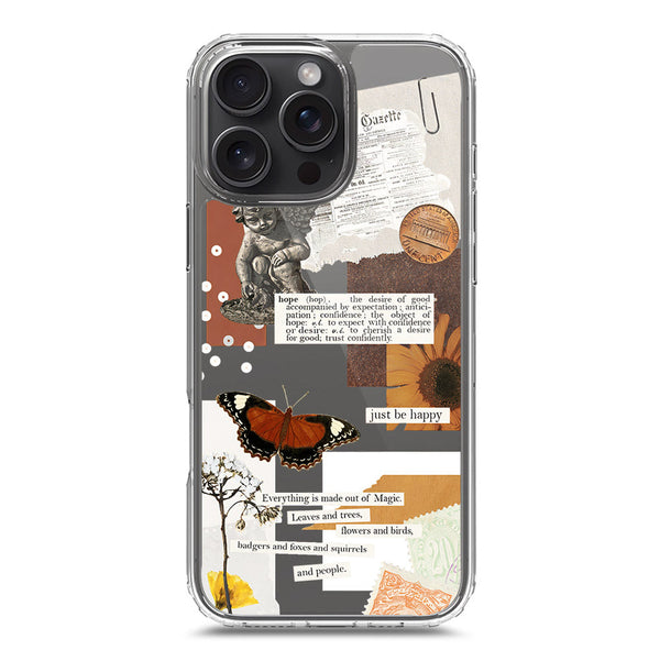 Aesthetic Design - Design 2 - Soft Phone Case - Crystal Clear Case - iPhone 16 Pro Max